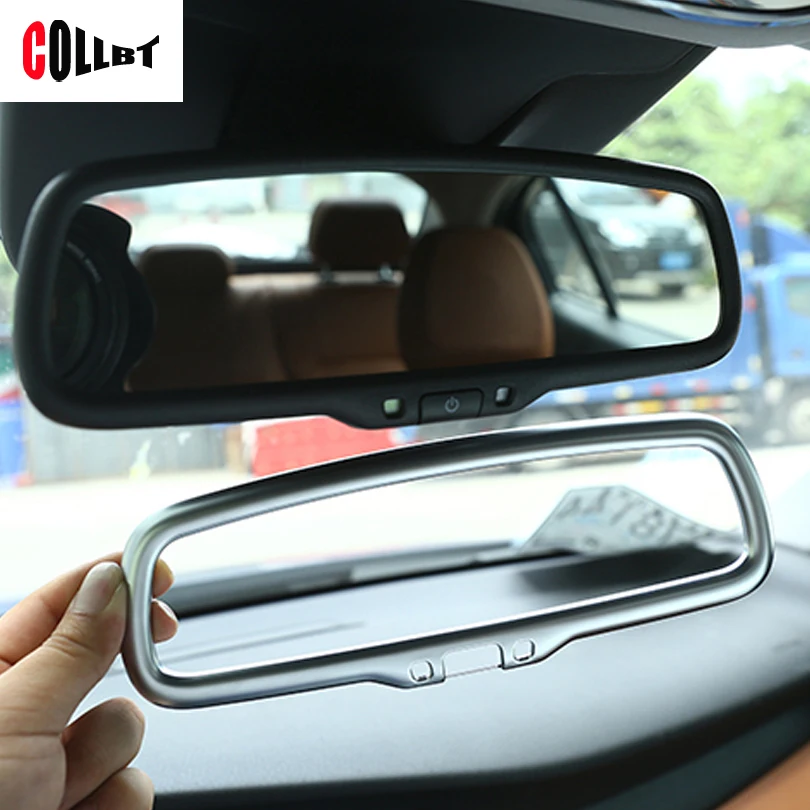 Car Interior Rearview Mirror Frame Decoration Cover Trim For Alfa Romeo