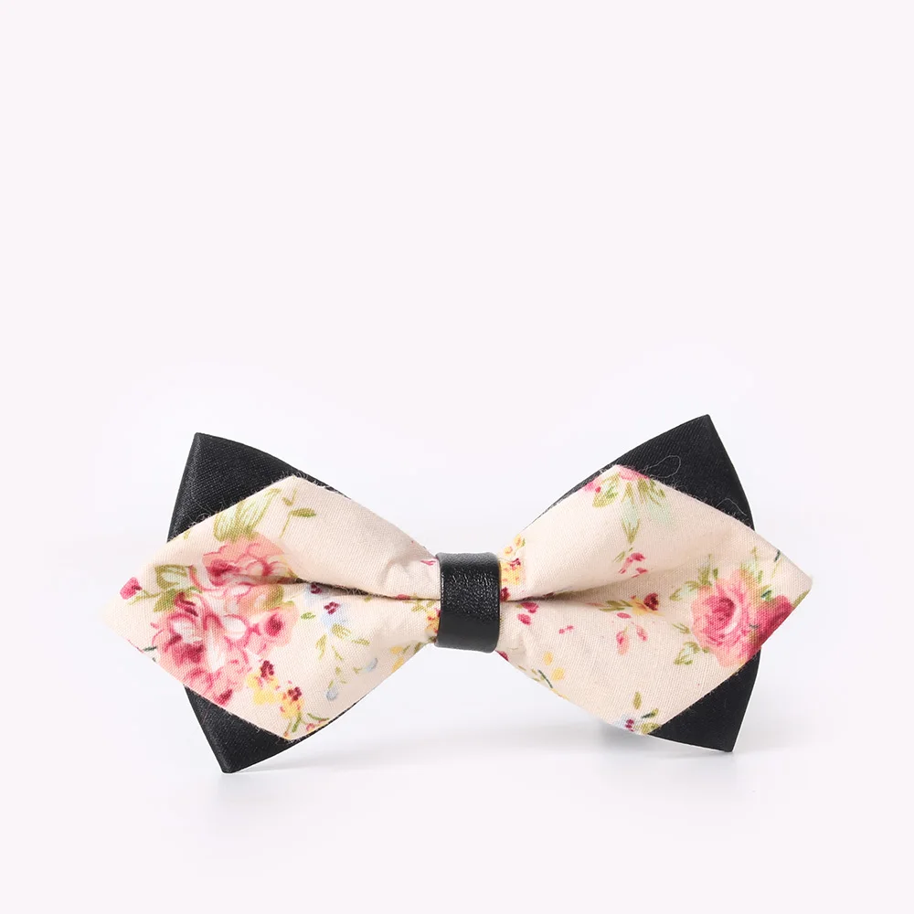 Для мужчин Боути Галстуки бантом Bowties Галстуки Повседневное цветочный цветы хлопок галстук-бабочка свадебные подарки