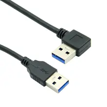 0,4 м прямоугольный 90 градусов USB 3,0 A типа «Папа-прямой» A Тип «папа» кабель для передачи данных