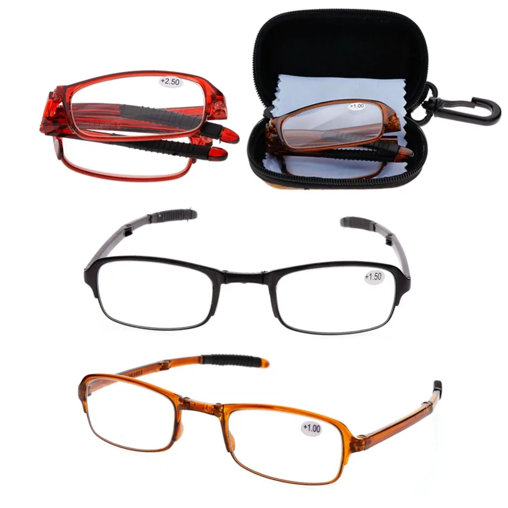 Tr90 Lightweight Soft Folding Simple Portable Reading Glasses
