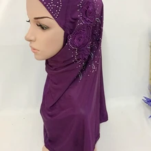16 шт./лот мгновенный хиджаб с двумя цветами мусульманский платок удобная упаковка