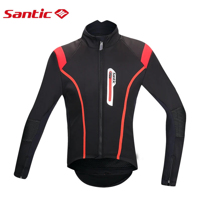 Мужская куртка для велоспорта Santic, Зимние флисовые куртки для велоспорта, ветрозащитная одежда для велоспорта, Ciclismo Jersey M5C01062R