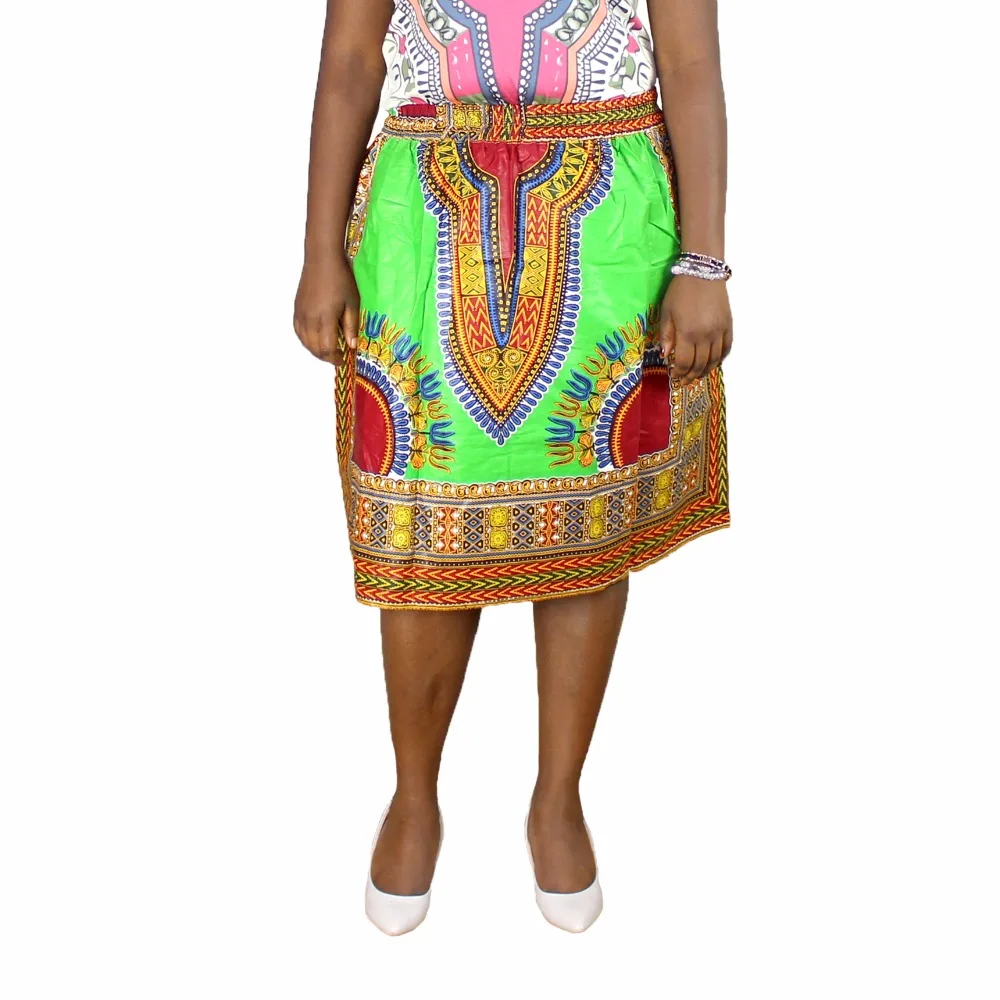 2018 JAVA WAX Dashiki Woman Skirts Vintage Pleated Boho Skirt Kee