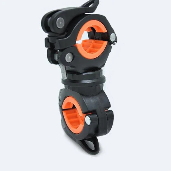 SEWS-360 градусов вращающийся велосипедный светильник, двойной держатель, светодиодный светильник для передней вспышки, лампа для насоса, держатель для руля велосипеда
