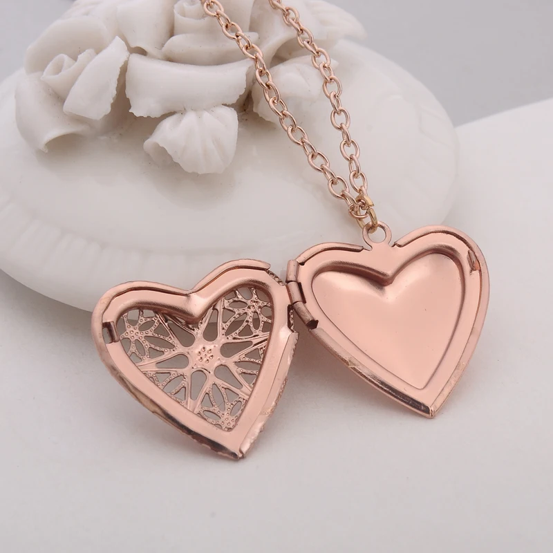 DIY секретный медальон кулон в виде сердца 6 цветов винтажный подарок для