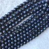Wholesale Natural Genuine Dark Blue Sapphire Round Loose Faceted Beads 8mm 15" 05842 3