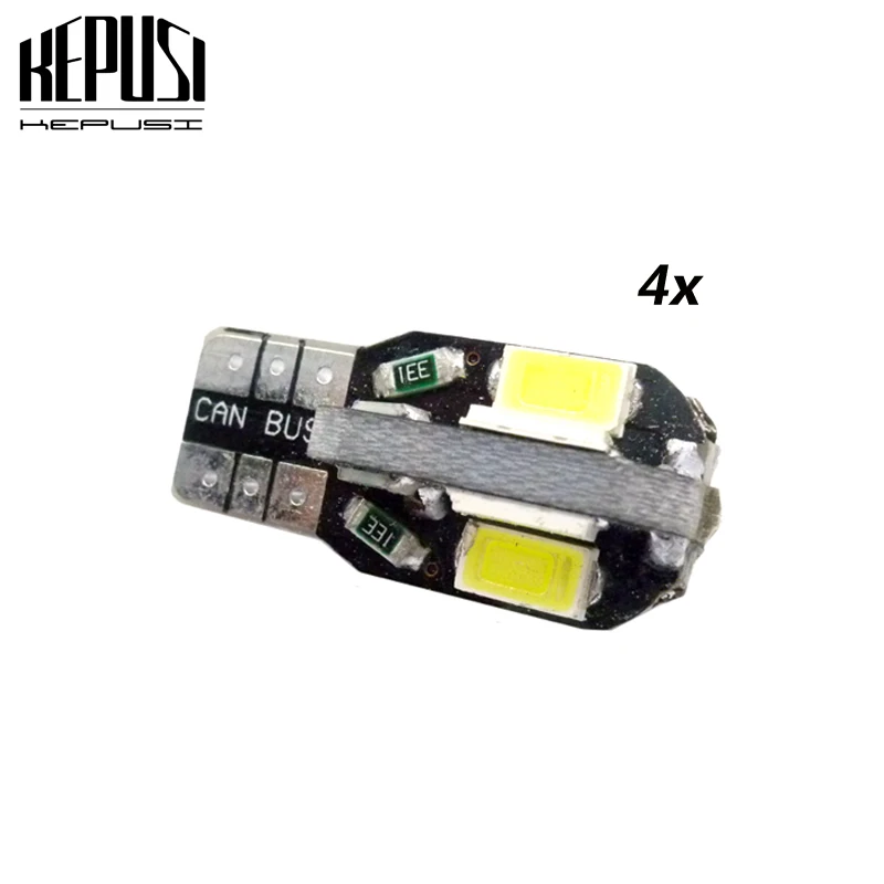 

4Pcs Super Bright T10 W5W Canbus Led Light 194 168 5730 T10 8SMD 5630 NO ERROR Car Auto Bulbs Indicator Light Parking Lamp 12V