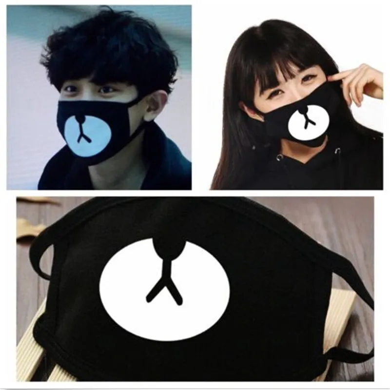 Cute Men Women Cycling Anti Dust Cotton Mouth Face Mask Bear Mouth
