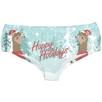 

Fashion Women Panty Various Ice Snow 3D Printed Sexy Women's Panties Lovely Girls Underwear Briefs