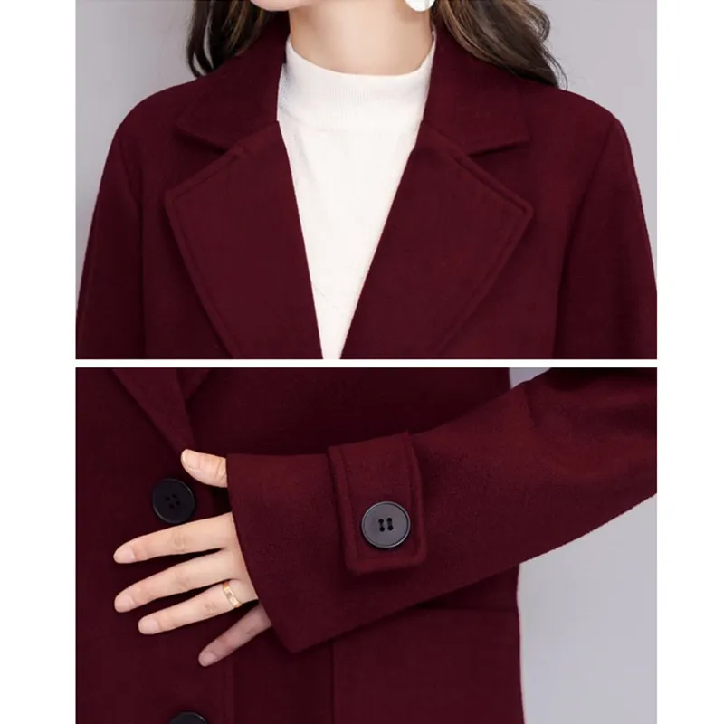 Manteau La red Longue Taille Pardessus Plus Faux Chaud Veste navy Purple Surdimensionné Laine D'hiver Harajuku Wine 3xl4xl Élégant Nouveau Automne De Femmes wvYqRdxYF