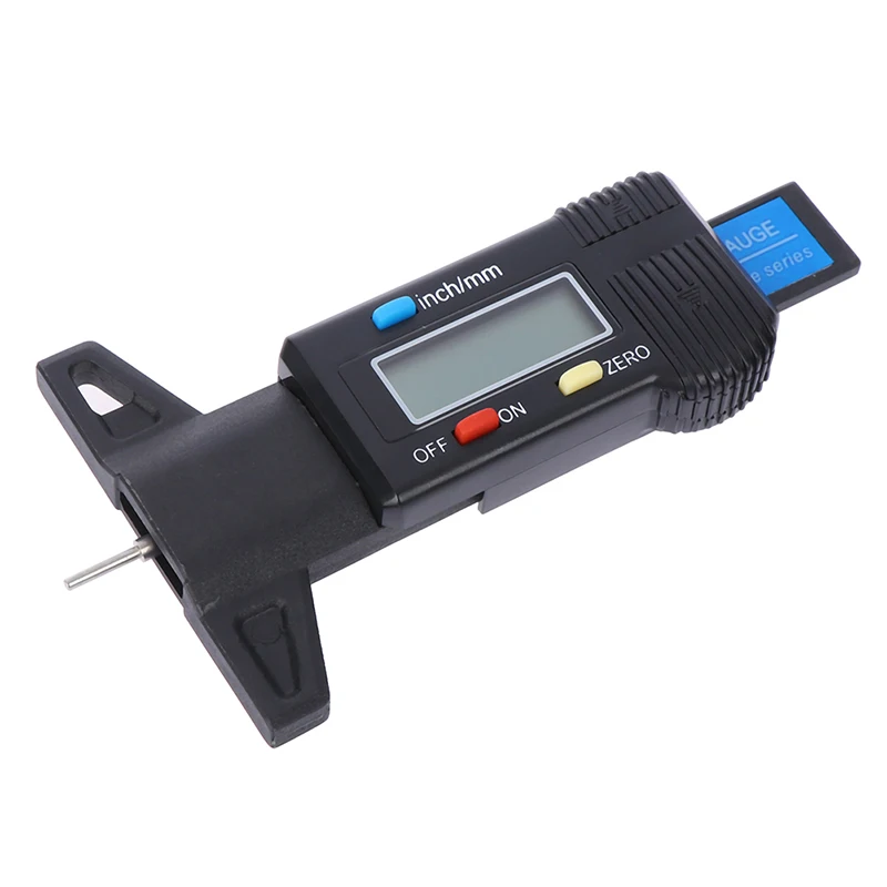 1Pc Digital Tread Depth Gauge High Accuracy Tire Thread Tester Gauge Measurer With LCD Display Measuring Gauge