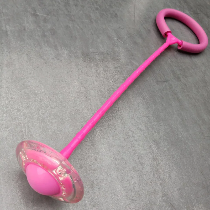 discount  Children LED Flashing Jumping Rope Ball Colorful Ankle Skip Jump Ropes Sports Swing Ball Toys Fun P
