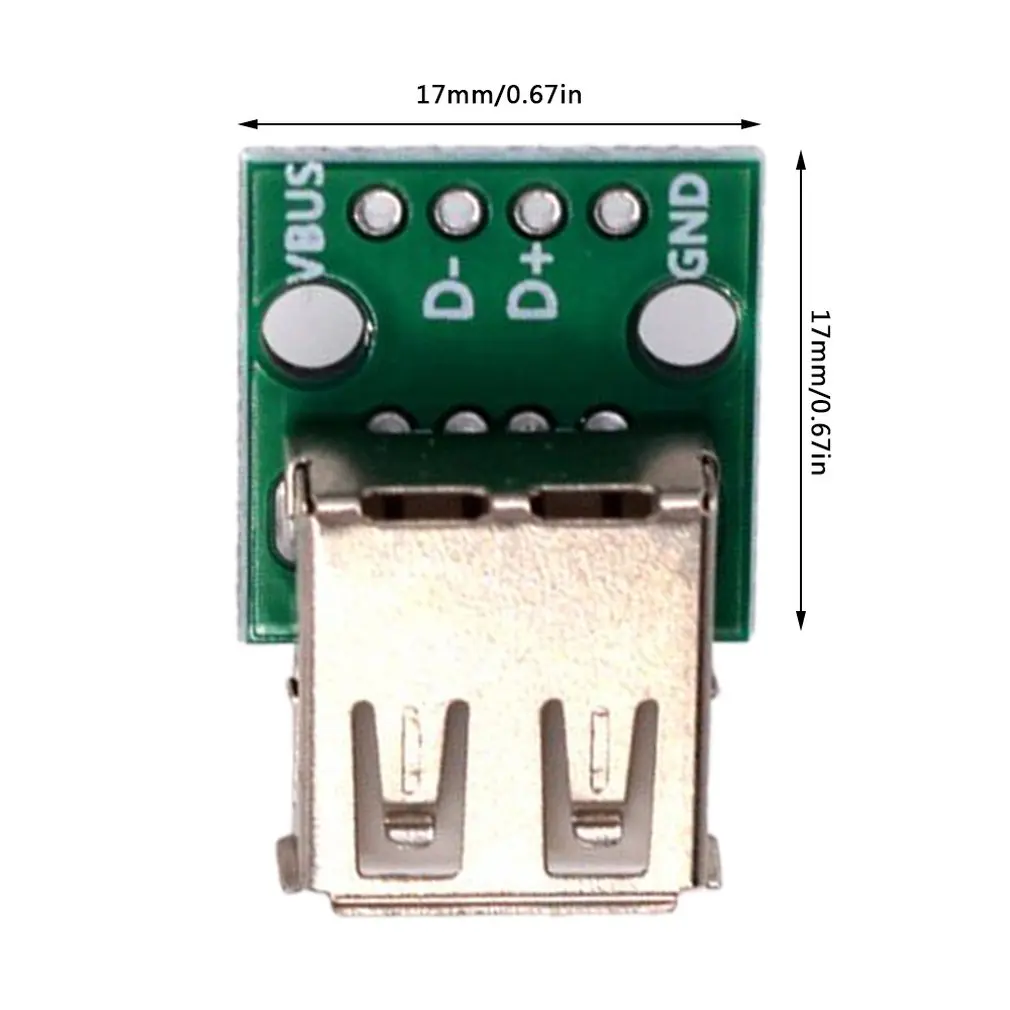 

1PC USB 2.0 Female Head Socket To DIP 2.54mm Pin 4P Adapter Board Module