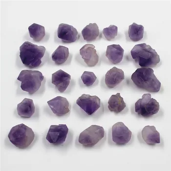 

25pcs Natural Amethyst particle Tumbled Chips Stone Crushed Crystal Quartz Pieces Irregular Shaped Stones