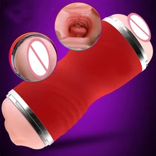 Sex shop Aircraft Cup Male masturbation toy Oral vagina Through design Throat tongue Strong sucking sex peoduct for dildos penis