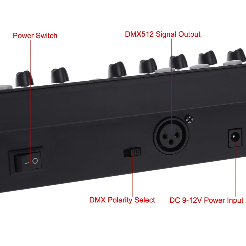 Controlador de Luz Console para Palco Discoteca Canais Controlador Festa Luzes Ano Novo Equipamento dj 192 Dmx512 8 Luzes e Iluminação