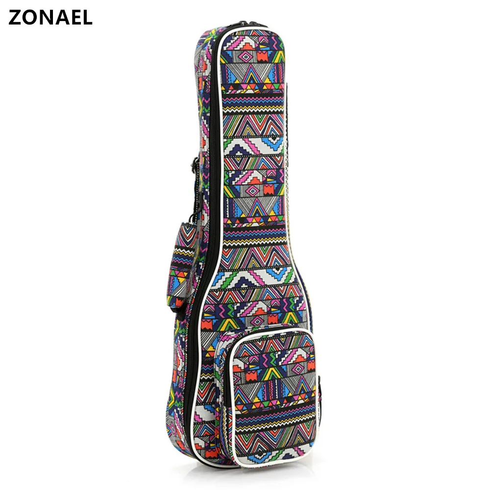 ZONAEL 21 / 23 / 26 Inch Portable Ukulele Bag Durable 10mm Sponge Soft Case Gig Ukulele Mini Guitar Waterproof Backpack|Other Parts & Accessories| - AliExpress