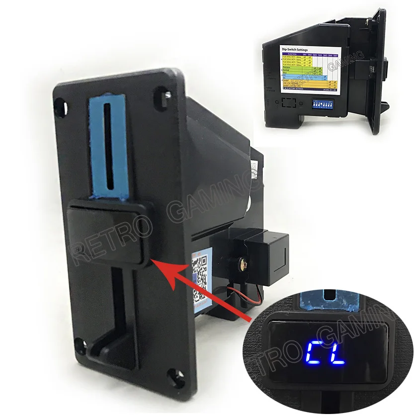 

Multi coin selector acceptor with LED accept 8 coins electronic Programmable for massage chair Arcade Game Vending Machine