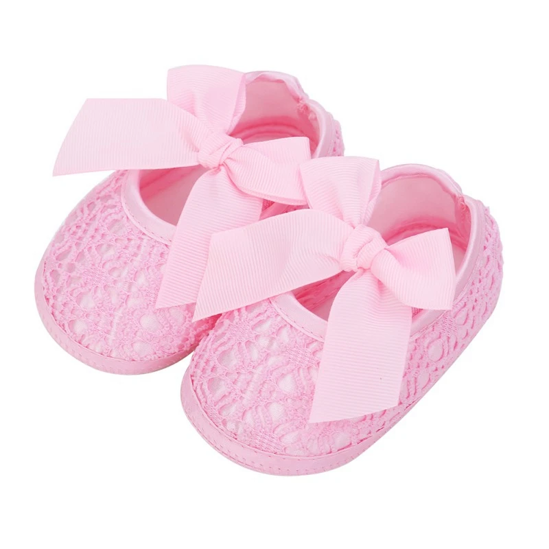 

2019 Toddler Anti-Slip Bowknot First Walkers Summer New Newborn Infant Baby Soft Sole Crib Prewalker Girl Shoes