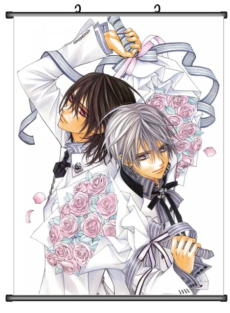 Japanese Anime Vampire Knight Kurosu Yuki Kiryu Zero Kuran Kaname Home Decor Wall Scroll Poster Decorative Picture Painting Calligraphy Aliexpress