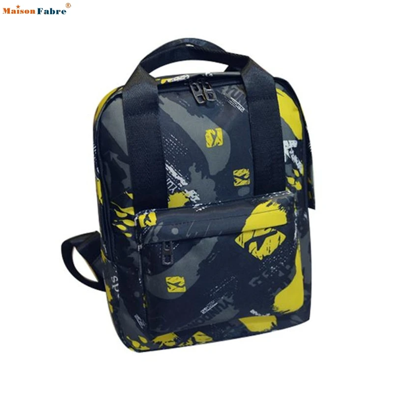 

New Arrivals Unisex High Quality Print Casual Canvas Backpack School Bag Girls Boys Portable Travel Rucksack La Mochila Jan4