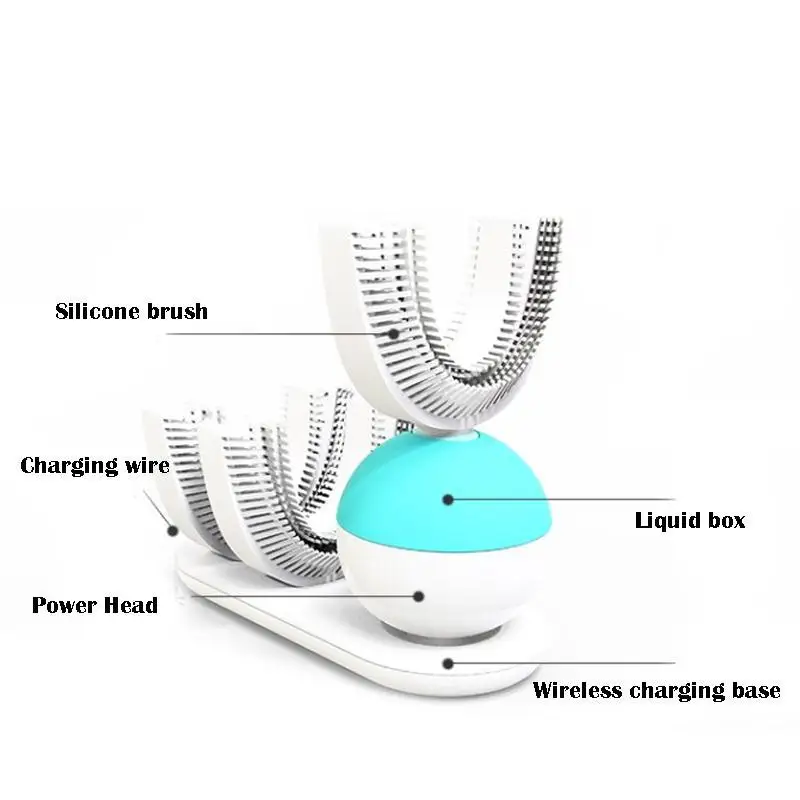 Полностью автоматическая ленивая отбеливающая зубная щетка электрическая зубная щетка гигиена полости рта Уход Беспроводная зарядка звуковая вибрация зубная щетка