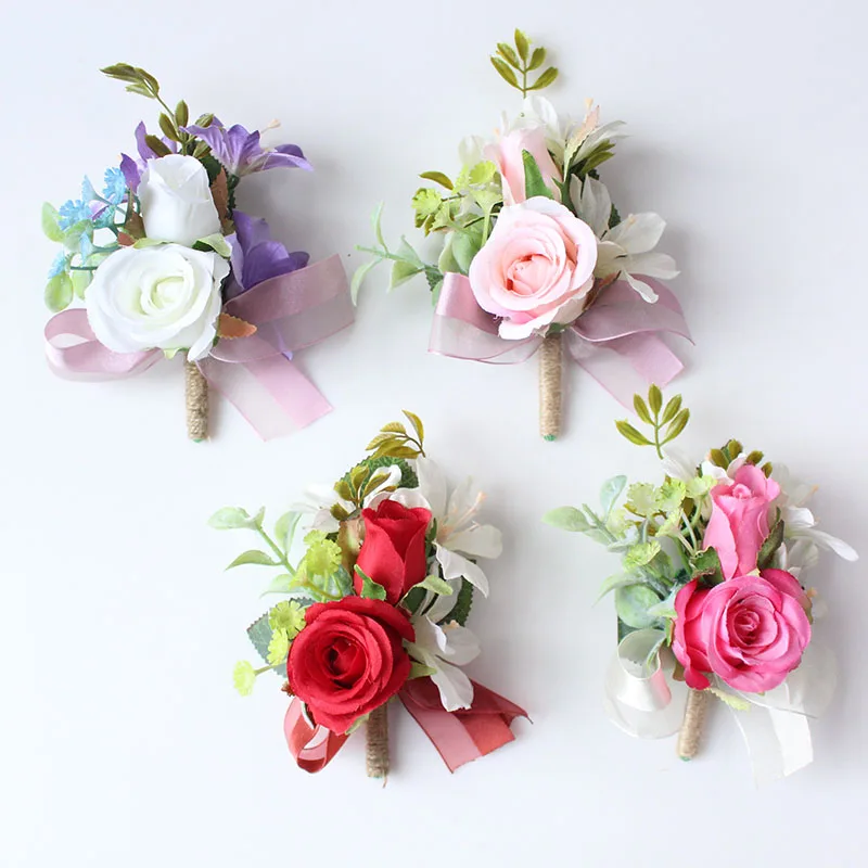 boutonniere groom wedding brooch pins  (7)