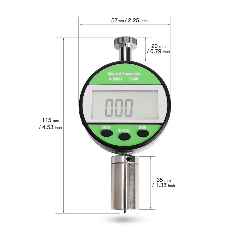 LX-A Digital Hardness Shore Durometer Tester Meter For Hard Rubber Plastic Leather Multi-grease Wax LAC-YJ Test Durometro Tools  (9)