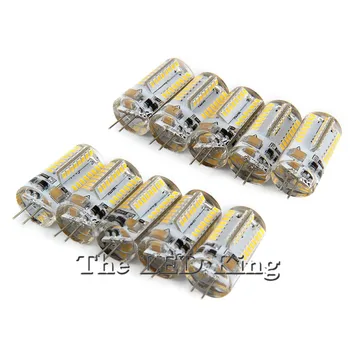 

6pcs High power 360 degree 64 leds smd 3014 g4 led bulb lamp 220V led g4 12w warm white silicone body Replace Halogen Lamp