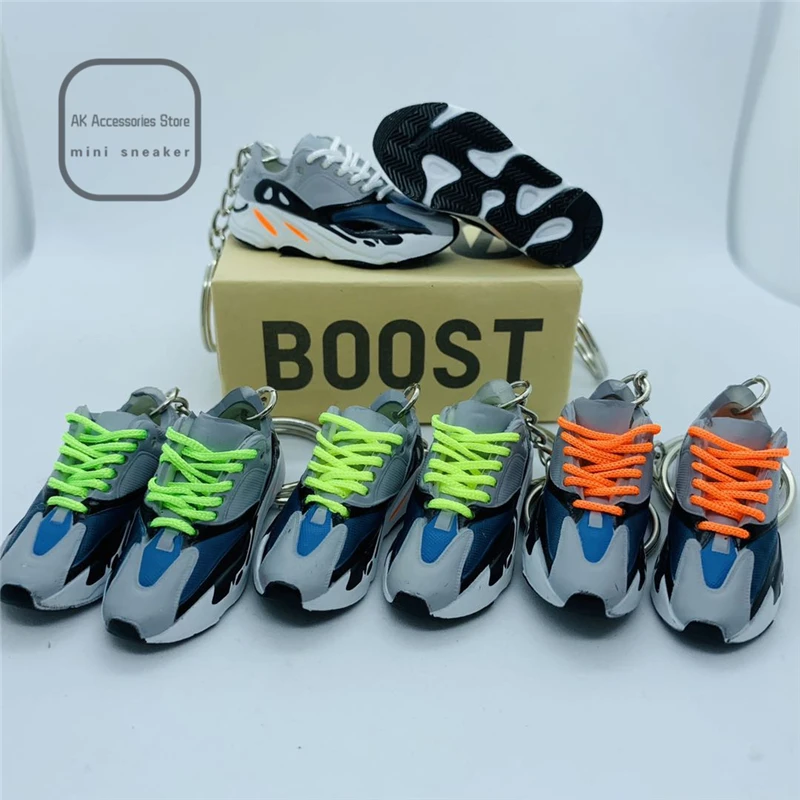 

coconut 700 personality creative pendant keychain 3d sneaker stereo basketball shoe model car key chain couple Christmas gift