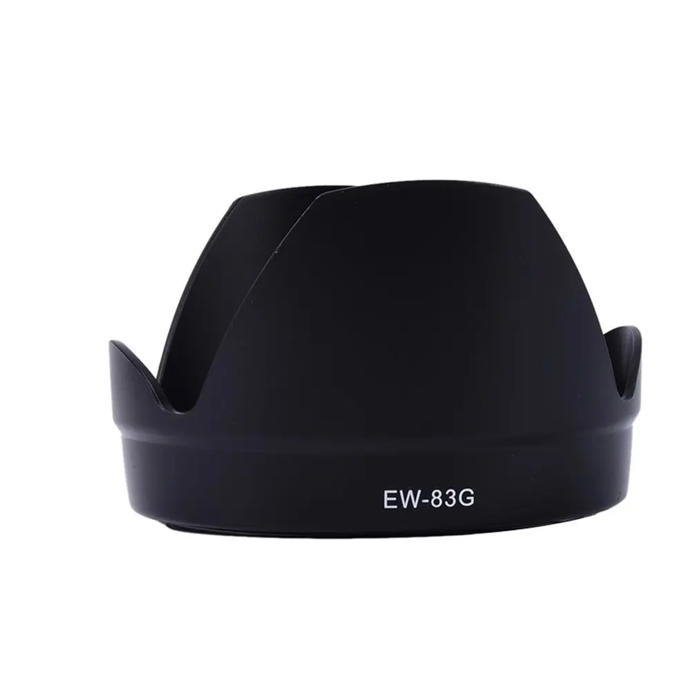 Камера EW-53 EW-63C EW-73B EW-78D цветок Форма кожух линзы Кепки для Canon EF-S фирменнй переходник для объектива Canon 18-55 мм f/3,5-5,6 IS STM Камера аксессуар - Цвет: EW 83G BLACK