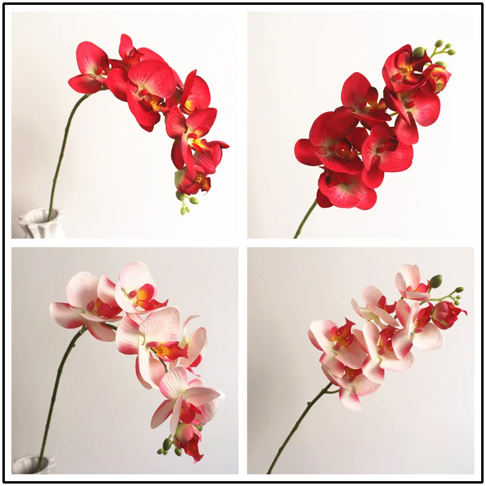 70 см бабочка Орхидея искусственные растения для дома и сада украшения искусственные растения Свадебная настенная Арка Декоративные искусственные цветы