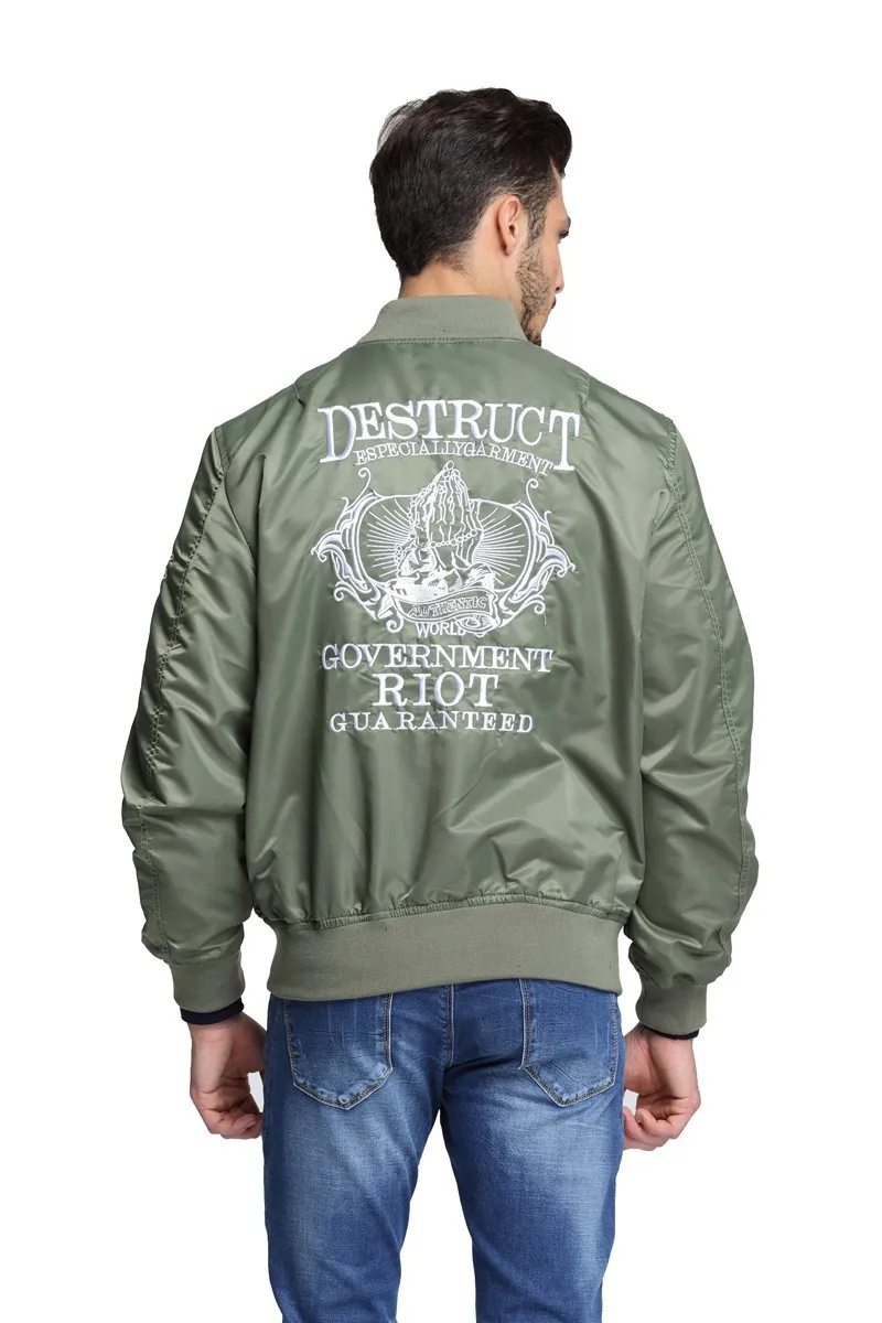 Buy EMBROIDERED High Quality Military Ma 1 Flight
