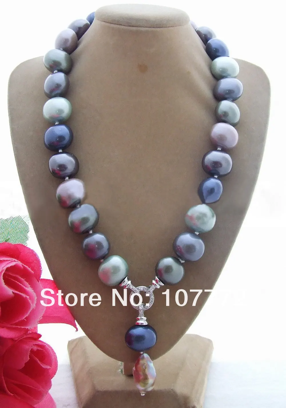 

Women's Bead-Nucleated Pearl&Shell Pearl Necklace