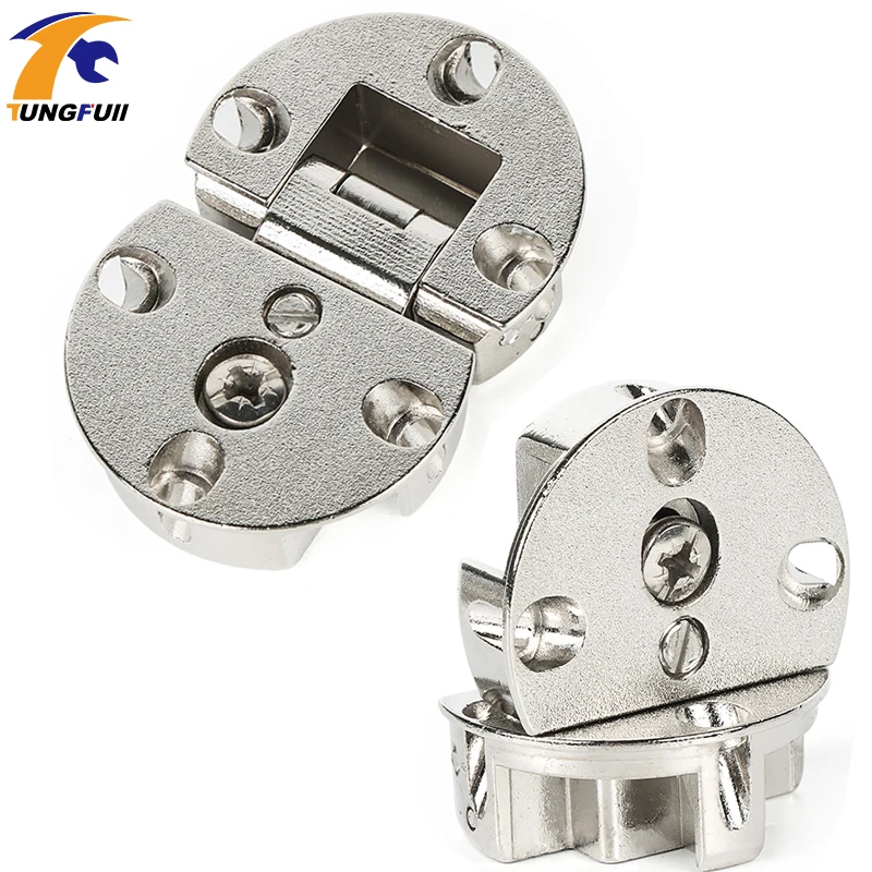 2pcs door flap hidden Hinges micircle hinges Furniture Hardware