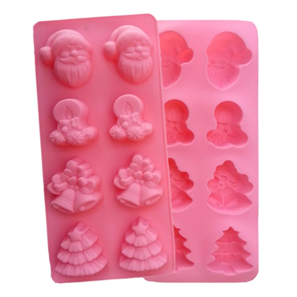Soft Christmas Silicone Mold For Soap Fondant Cake Decorating Tools Baking Molds 3044 | Дом и сад