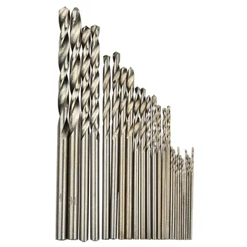 

Miniature Straight Handle Twist Drill Small Bit Pearl Drilling Machine Small Bit 0.5-3.0 mm Straight Drilling 25PC Set