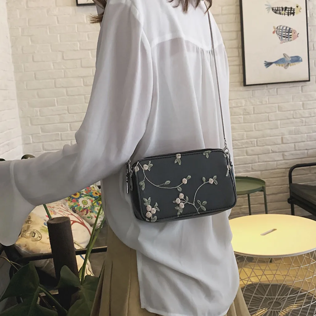 Новая женская сумка с кружевными цветами, женская сумка высокого качества, новая женская сумка-мессенджер, сумка-мессенджер bolsa feminina