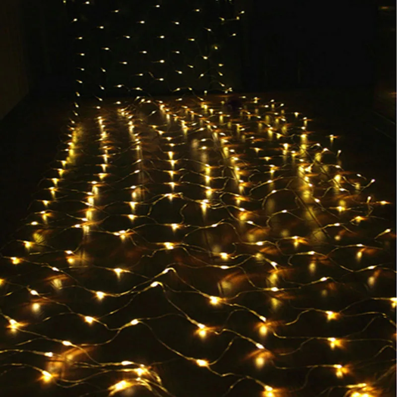 2mx3m 200 Led 8 modes 220V super bright net mesh string light xmas christmas light new year garden Lawn wedding holiday lighting