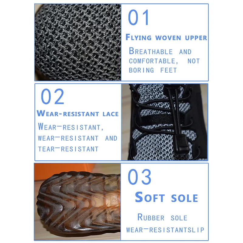 

Men Chic Work Shoes Breathable Puncture Proof Labor Insurance Sneakers for Summer KH889