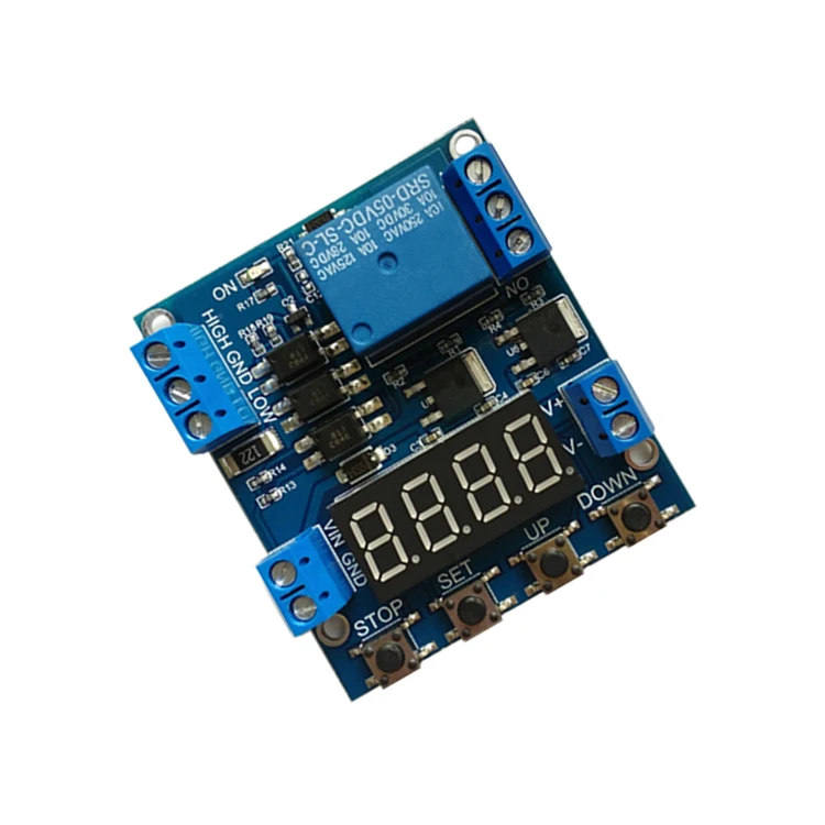 1 way relay module delay power off trigger voltage upper and lower