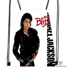 На заказ Майкл-Джексон шнурок рюкзак сумка милый рюкзак дети ранец(черная спинка) 31x40 см#180611-03-111