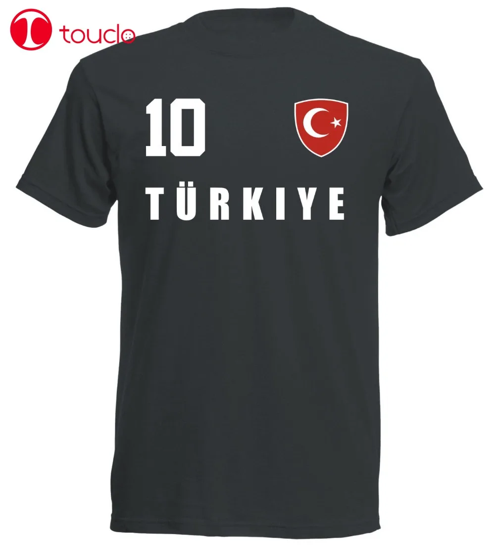 

Double Side Turkey Turkiye 2019 T-Shirt Black Jersey Footballer No. All 10 Funny Tee Shirt Hoodies