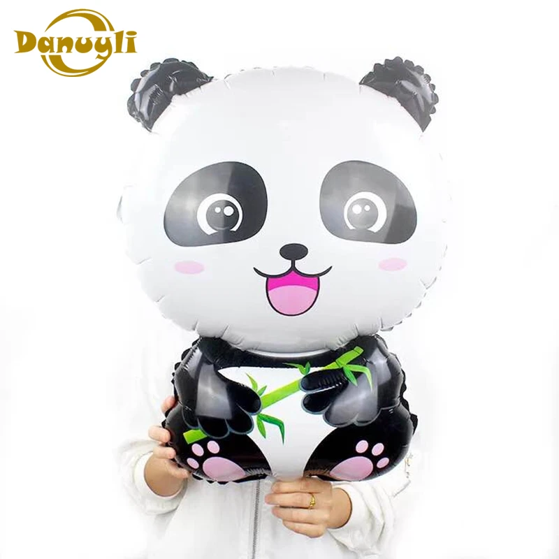 Cartoon Panda Foil Balloons Happy Birthday party decorations kids inflatable Classic Toys China Panda Globos Children's Balloon