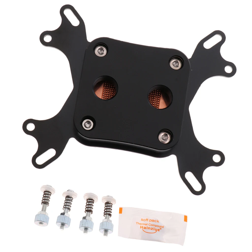 Professional CPU Waterblock Water Cooling Block For INTEL/AMD Computer Black