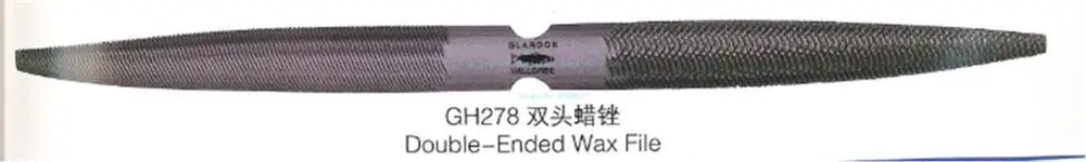 Двухсторонняя полукруглый воск файл Jewelry инструмент для резьбы по дереву и подачи