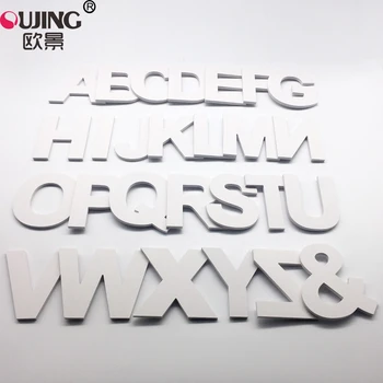 

3D White Capital English Letters Wall Stickers Kids Living Room Bedroom Decor Wall Decals PVC Foam Board Alphabet DIY Art Mural