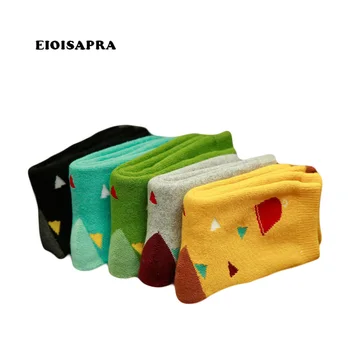 

[EIOISAPRA]Cute Point Pattern 5 Design Funny Socks Women Harajuku Novelty Socks Colorful Short Jacquard Calcetines Mujer