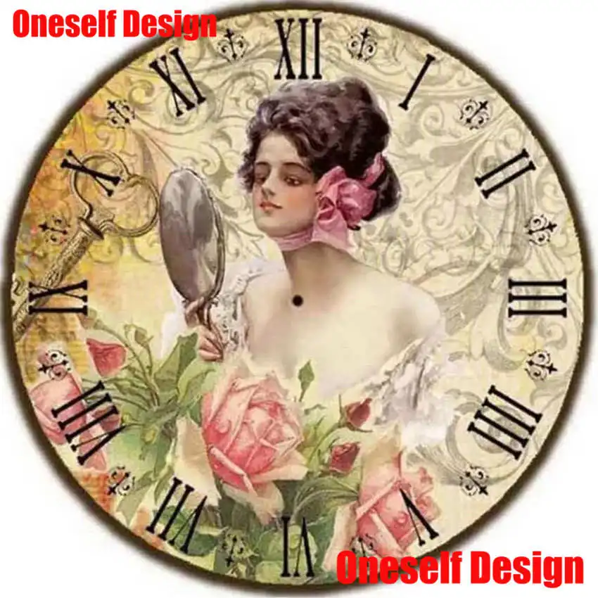 Новые стильные часы 5D алмазная вышивка полный набор цветок и девушка часы 5D алмазная мозаика распродажа Diy алмазная живопись полная квадратная