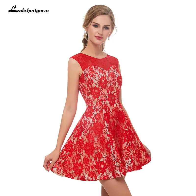 red color party frock
